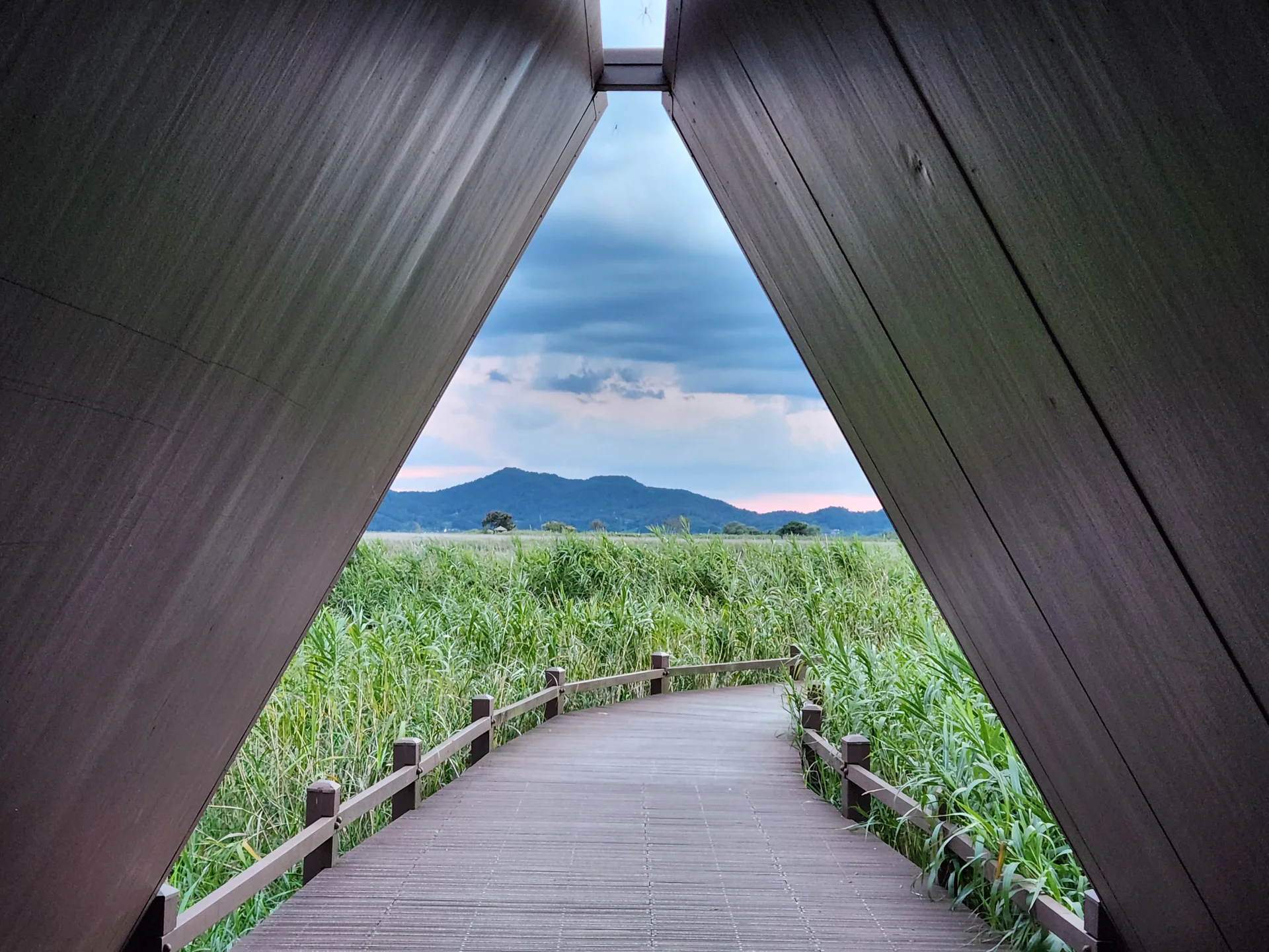 Immerse your screen in the untouched beauty of Korea's natural world. These Korean wallpapers feature sweeping countryside fields blanketed in green, hidden valleys where morning mist clings to the hillsides, and winding streams cutting through rocky terrain. Each photo captures the raw, peaceful energy that makes Korea's landscapes so distinctive.

From the volcanic plains of Jeju Island to the lush wetlands of Suncheon Bay, this collection showcases nature in every mood — dramatic storm clouds rolling over ridgelines, golden sunlight filtering through canopy gaps, and wildflower meadows stretching toward distant peaks. Download these aesthetic phone backgrounds for free and bring a moment of Korean tranquility to your daily life., Suncheon-si — Free Korean aesthetic wallpaper