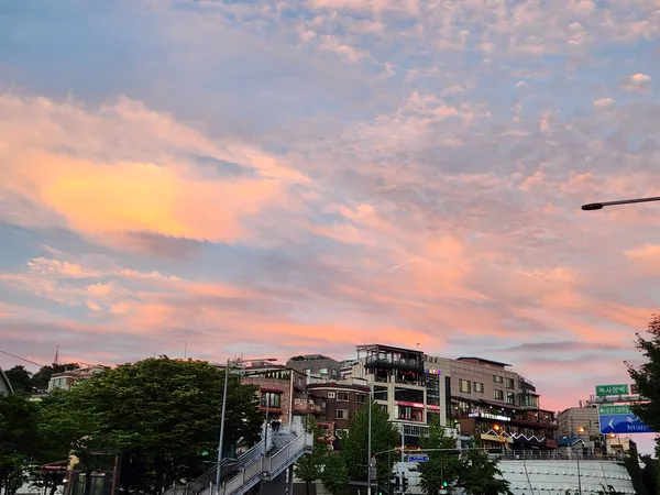 Korean seoul-nights & sunset & architecture aesthetic wallpaper for phone