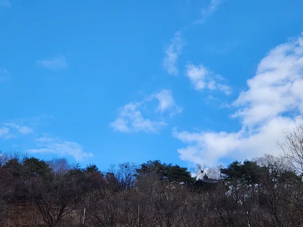 Korean architecture & mountain & nature aesthetic wallpaper for phone