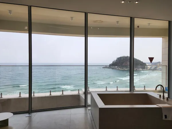 Korean cafe-culture & sea & aesthetic aesthetic wallpaper for phone