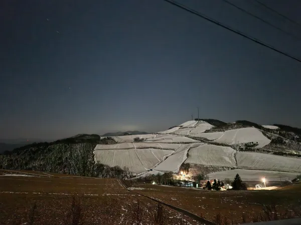 Korean snow & mountain & nature aesthetic wallpaper for phone