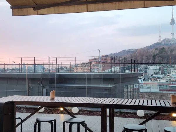 Korean cafe-culture & sunset & aesthetic aesthetic wallpaper for phone