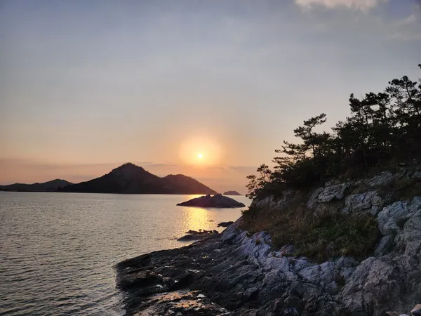 Korean sea & sunset & mountain & aesthetic aesthetic wallpaper for phone