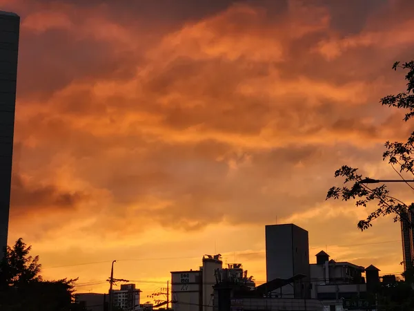 Korean sunset & street & aesthetic aesthetic wallpaper for phone