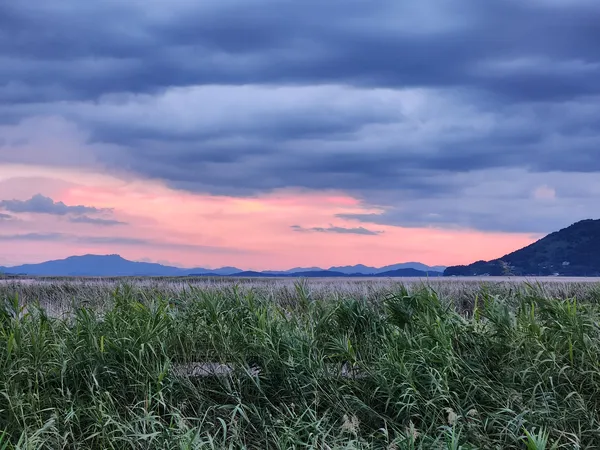 Korean nature & mountain & sunset & aesthetic aesthetic wallpaper for phone