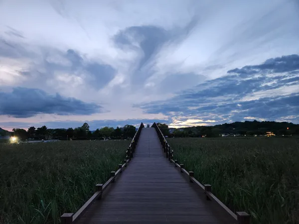 Korean nature & park & mountain & sunset & aesthetic aesthetic wallpaper for phone