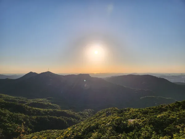 Korean nature & mountain & sunset & forest aesthetic wallpaper for phone