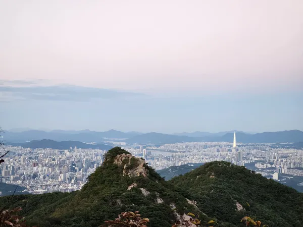 Korean nature & mountain & forest & sunset aesthetic wallpaper for phone