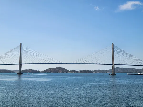 Korean sea & architecture aesthetic wallpaper for phone