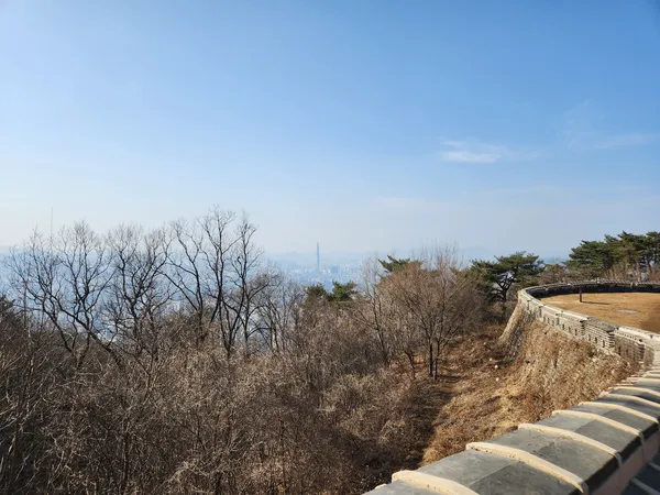 Korean architecture & mountain & nature aesthetic wallpaper for phone