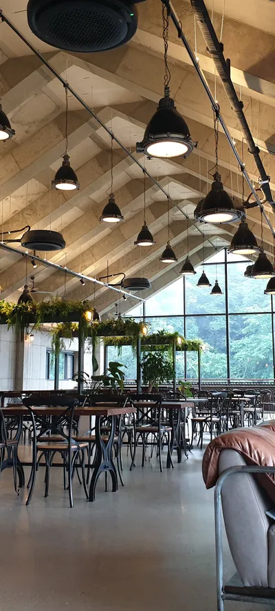 Korean cafe-culture & mountain & aesthetic aesthetic wallpaper for phone