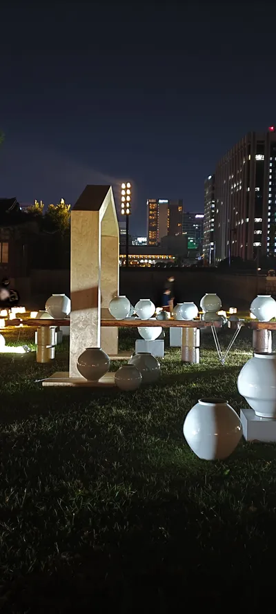 Korean Seoul Nights & Hanok aesthetic wallpaper for phone