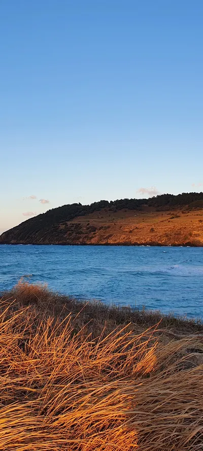 Korean sea & sunset & nature aesthetic wallpaper for phone