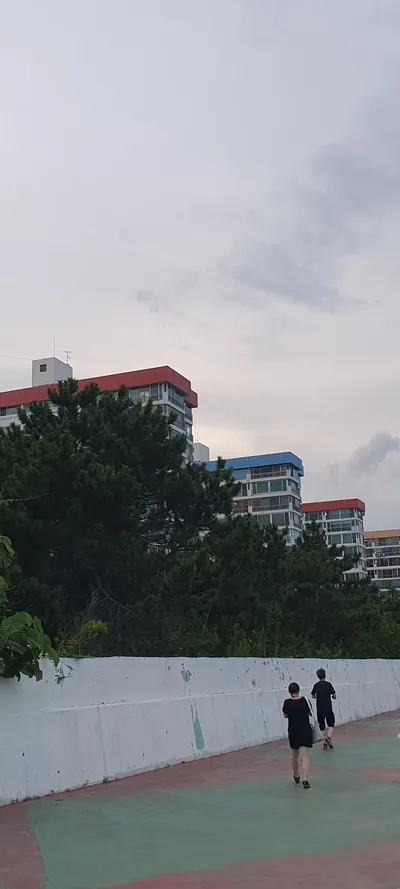 Korean sea & street aesthetic wallpaper for phone