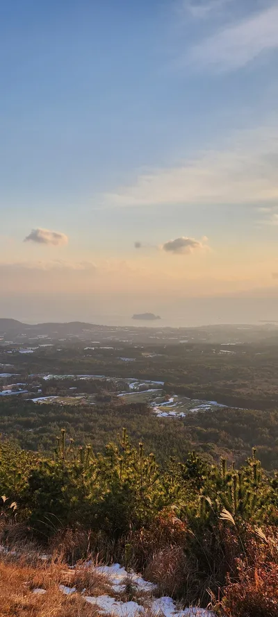 Korean mountain & sea & sunset & nature aesthetic wallpaper for phone