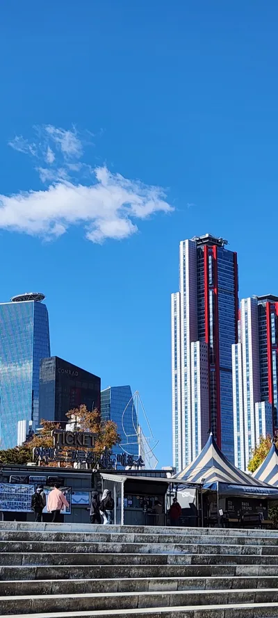 Korean architecture & street & market aesthetic wallpaper for phone