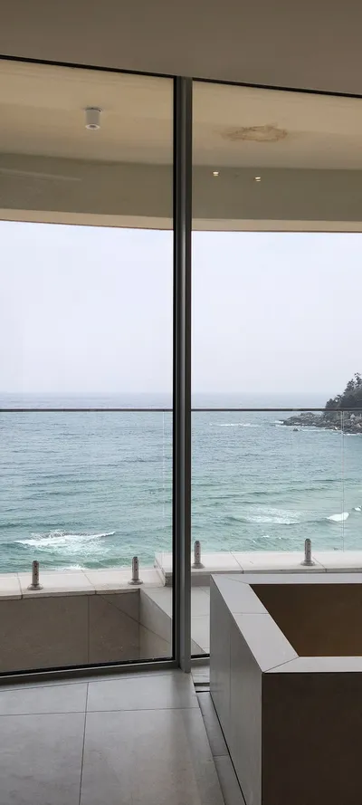 Korean cafe-culture & sea & aesthetic aesthetic wallpaper for phone