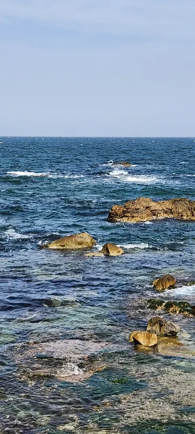 Korean Nature & Sea & Coast aesthetic wallpaper for phone