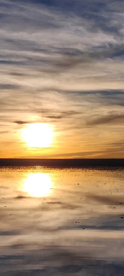 夕焼け・自然の旅の壁紙