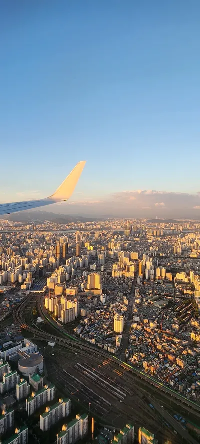 Korean architecture & sunset & aesthetic aesthetic wallpaper for phone