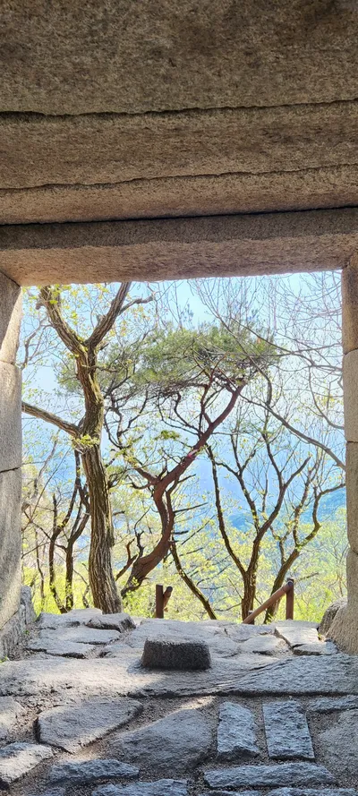 Korean mountain & hanok & nature aesthetic wallpaper for phone