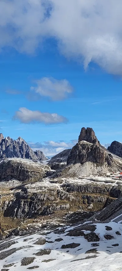 山・トレイル・雪景色の旅の壁紙