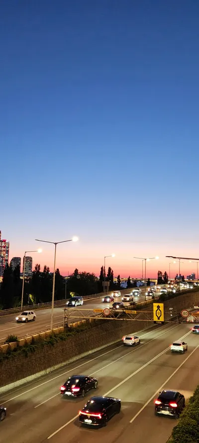 Korean street & sunset & river aesthetic wallpaper for phone