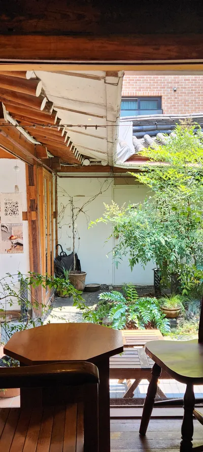 Korean hanok & cafe-culture & nature aesthetic wallpaper for phone