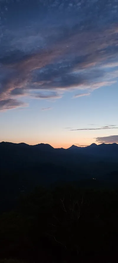 Sunset & Mountains & Trails travel wallpaper