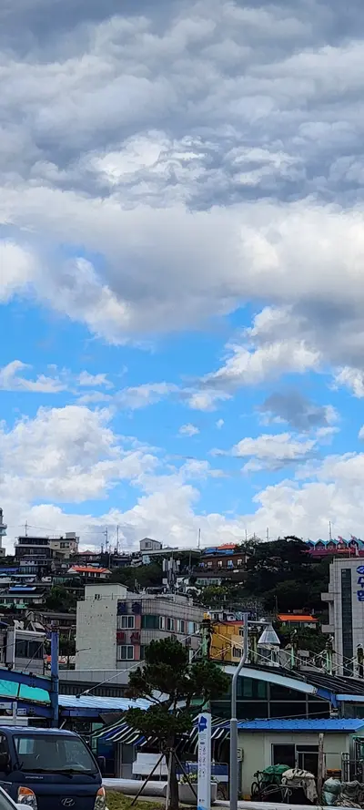 Korean sea & market & street aesthetic wallpaper for phone