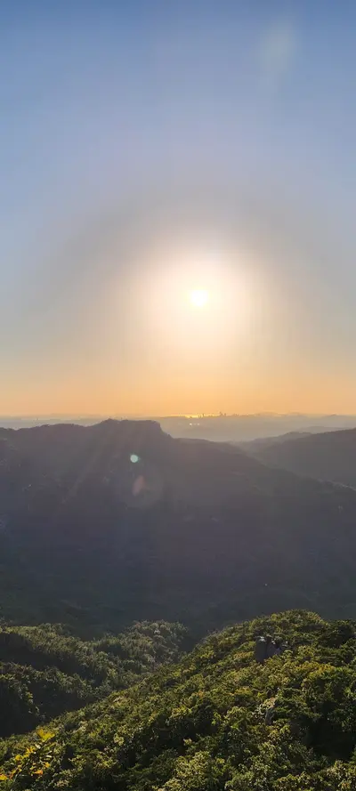 Korean nature & mountain & sunset & forest aesthetic wallpaper for phone