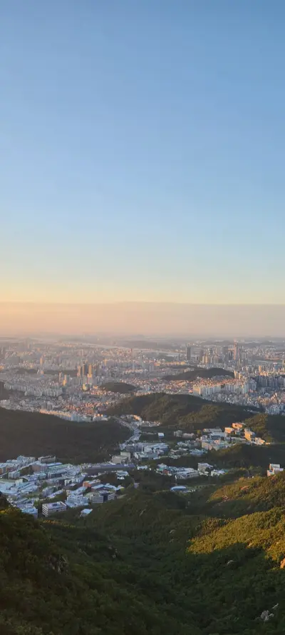 Korean nature & mountain & sunset & aesthetic aesthetic wallpaper for phone