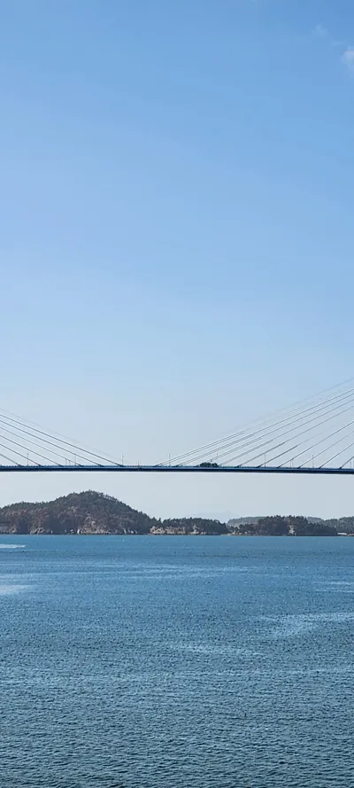 Korean sea & architecture aesthetic wallpaper for phone