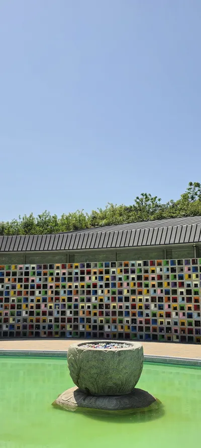 Korean Architecture & Sea & Coast aesthetic wallpaper for phone