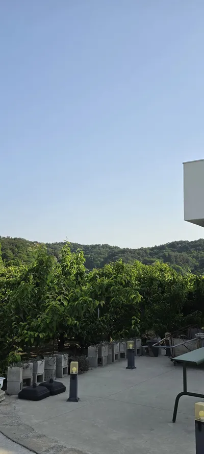 Korean Cafe Culture & Architecture & Mountains & Trails aesthetic wallpaper for phone