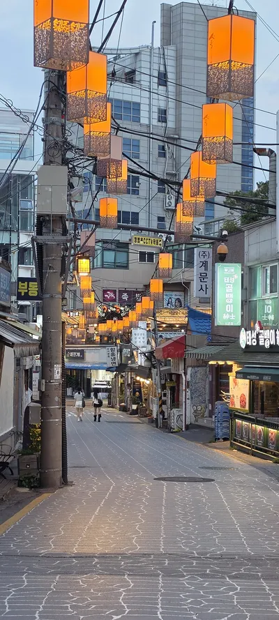 Korean Markets & Alleyways & Street aesthetic wallpaper for phone