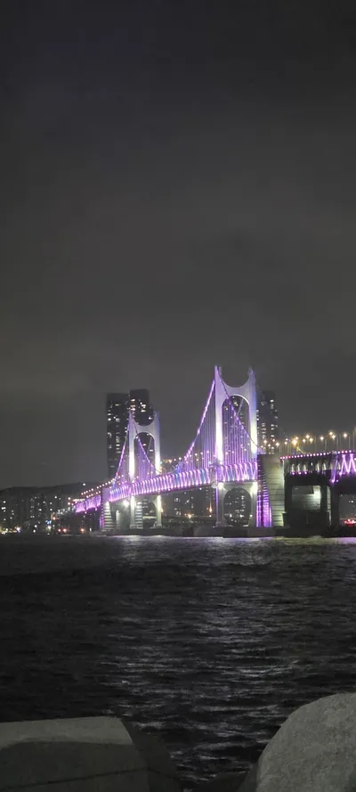 Korean Sea & Coast & Architecture & Seoul Nights aesthetic wallpaper for phone