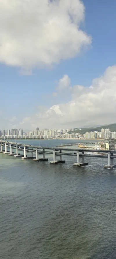 Korean Sea & Coast & Architecture & Nature aesthetic wallpaper for phone