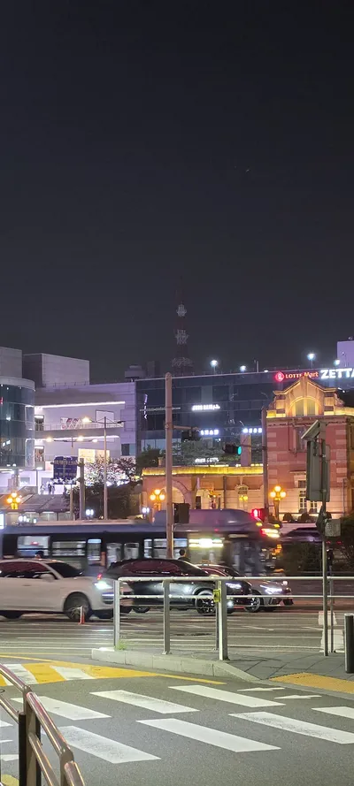 韓国のソウルの夜・建築・ストリートの無料壁紙