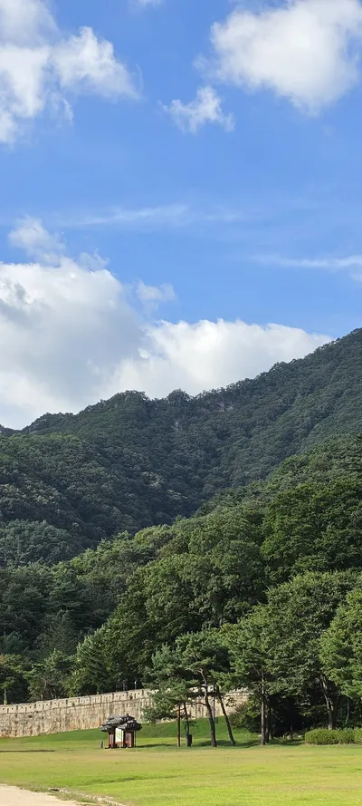 韓国の建築・山・トレイル・公園・庭園の無料壁紙