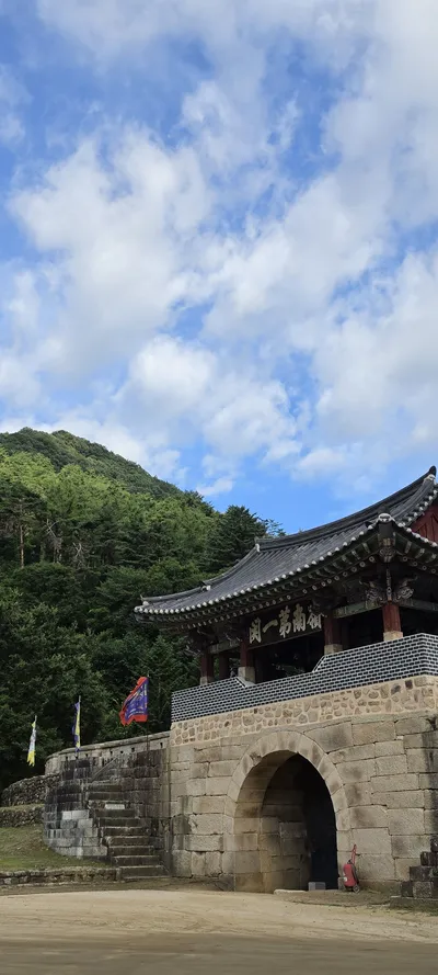 Korean Architecture & Mountains & Trails aesthetic wallpaper for phone