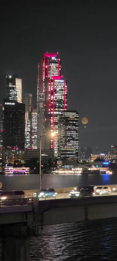 Korean River & Lake & Night Views & Architecture aesthetic wallpaper for phone